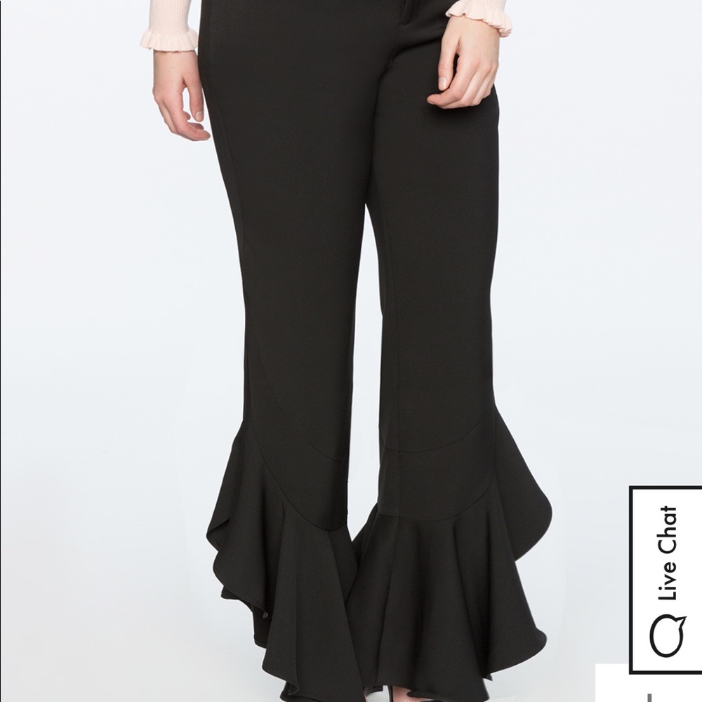 Eloquii Drama Ruffle Trouser